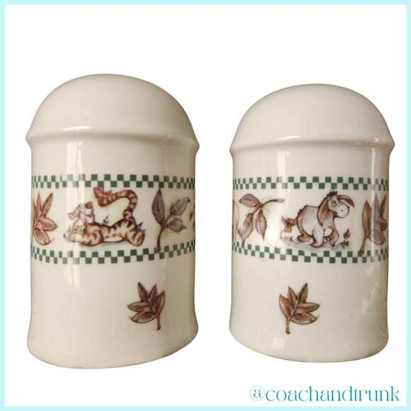 DISNEY Winnie the Pooh Blustery Day Salt & Pepper Shakers Collectable NWT - Picture 2 of 9
